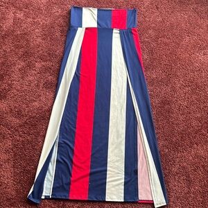 Maxi skirt, double slit